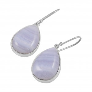 Blue Lace Agate Earrings