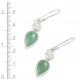 Green Aventurine & Clear Quartz Earrings