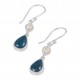 Apatite & Clear Quartz Earrings