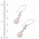 Rose Quartz & Clear Quartz Earrings