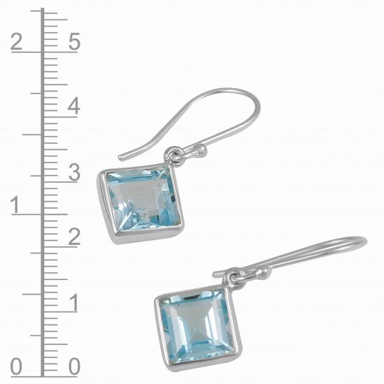 Blue Topaz Earrings