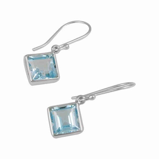 Blue Topaz Earrings