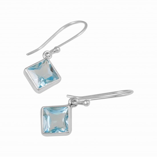 Blue Topaz Earrings