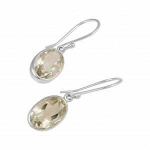 Green Amethyst Earrings