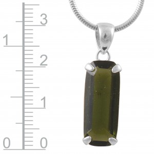 Moldavite Pendant (Faceted)