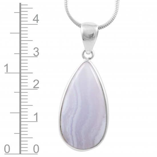 Blue Lace Agate Pendant