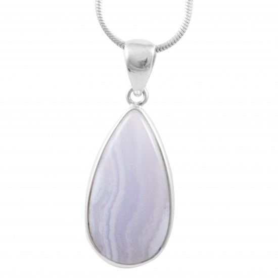 Blue Lace Agate Pendant