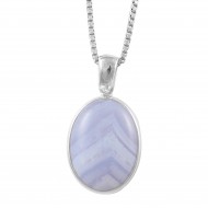 Blue Lace Agate Pendant