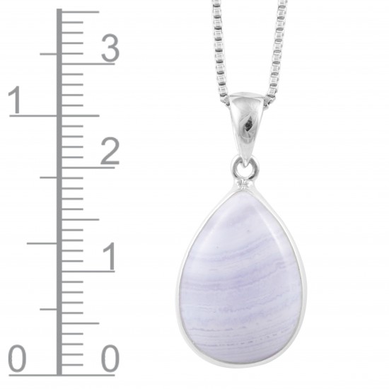 Blue Lace Agate Pendant