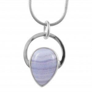 Blue Lace Agate Pendant