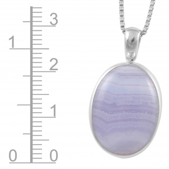 Blue Lace Agate Pendant