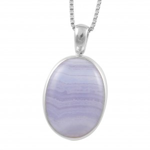 Blue Lace Agate Pendant