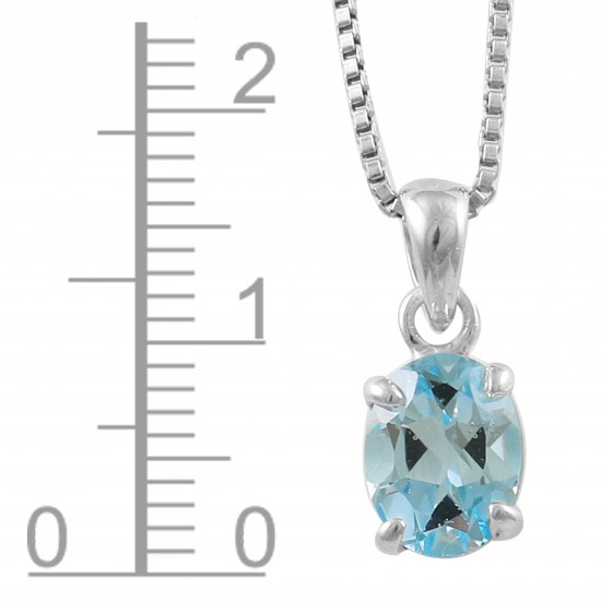 Blue Topaz Pendant