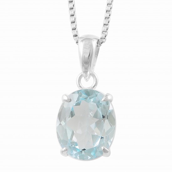 Blue Topaz Pendant