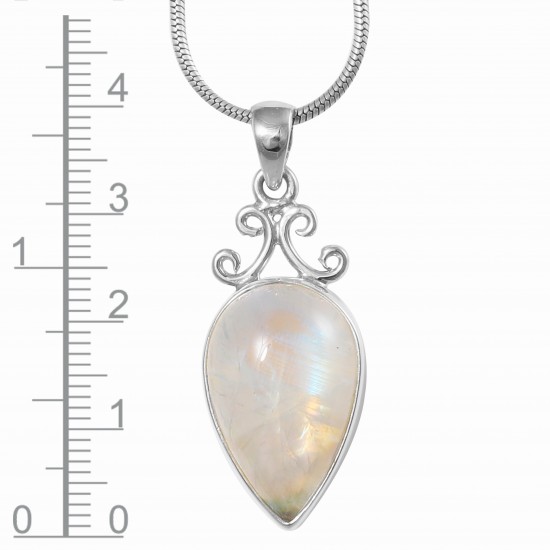 Rainbow Moonstone Pendant