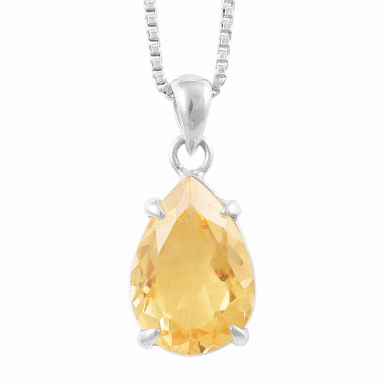 Citrine Point Pendant