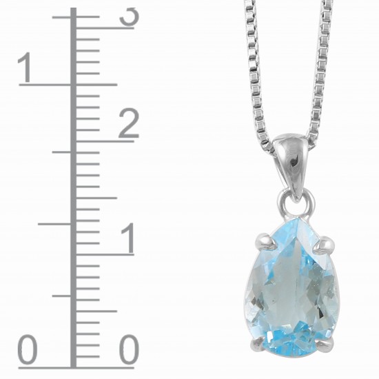 Blue Topaz Pendant