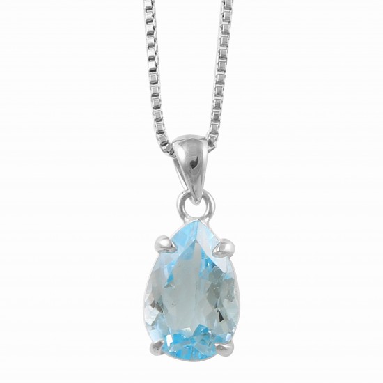 Blue Topaz Pendant