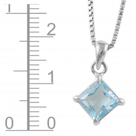 Blue Topaz Pendant