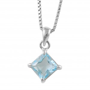 Blue Topaz Pendant