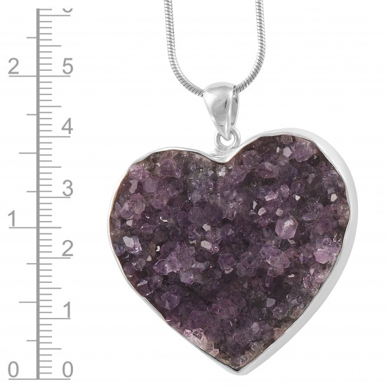 Amethyst Druzy Pendant