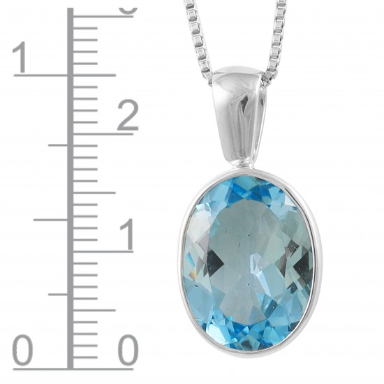 Blue Topaz Pendant