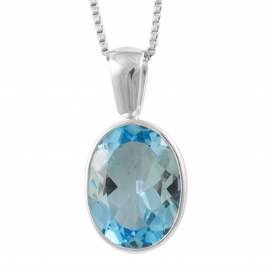 Blue Topaz Pendant