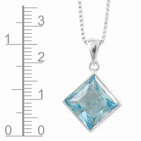 Blue Topaz Pendant