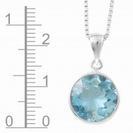 Blue Topaz Pendant