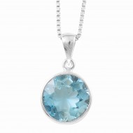 Blue Topaz Pendant