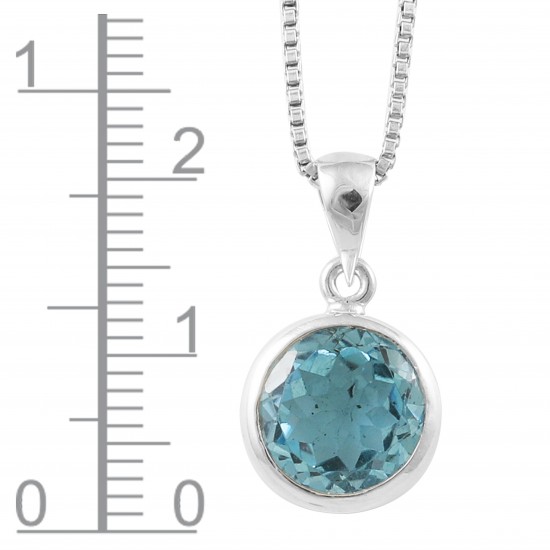 Blue Topaz Pendant