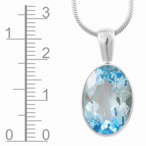 Blue Topaz Pendant