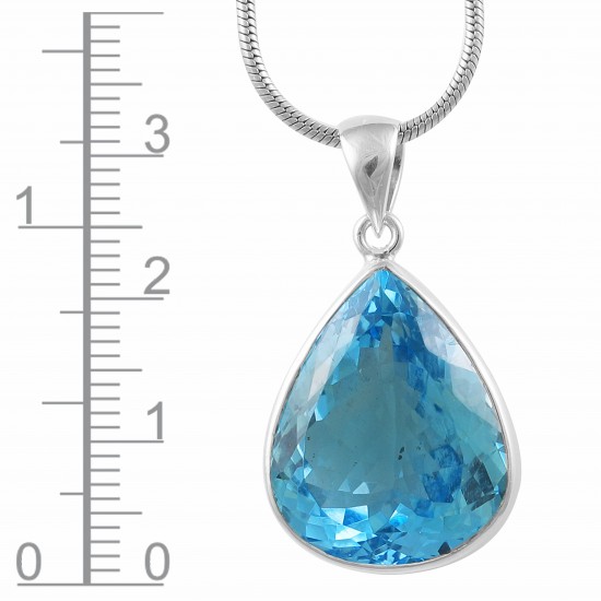 Blue Topaz Pendant