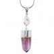 Vera Cruz Amethyst & Herkimer Diamond Pendant