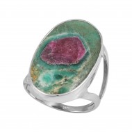 Ruby in Fuchsite Ring