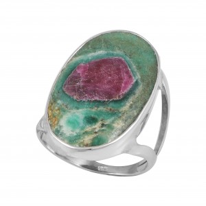 Ruby in Fuchsite Ring