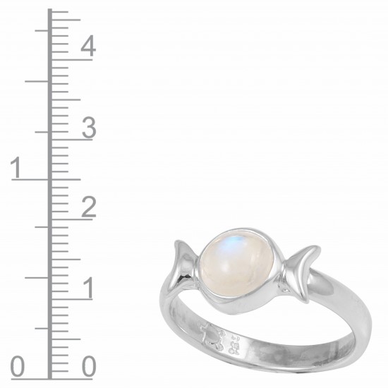 Rainbow Moonstone Ring