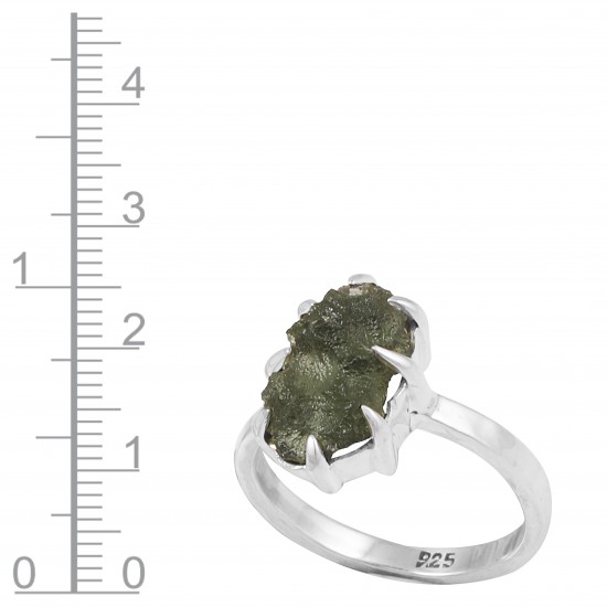 Moldavite Ring