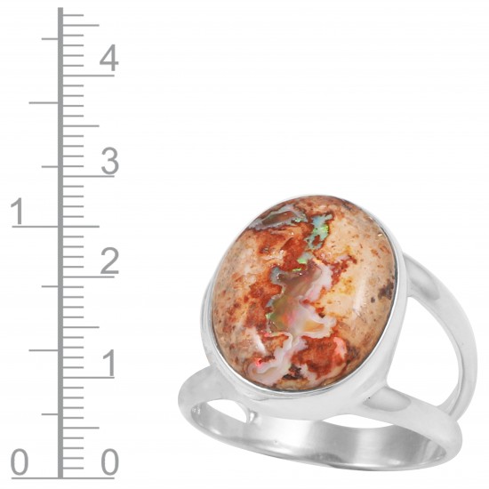 Mexican Fire Opal Ring