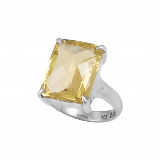 Lemon Quartz Ring