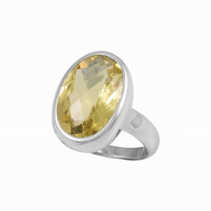 Lemon Quartz Ring