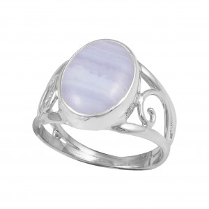 Blue Lace Agate Ring