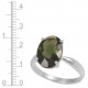 Moldavite (Faceted)  Ring