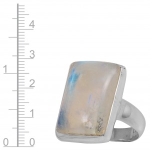 Rainbow Moonstone Ring