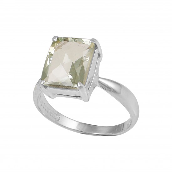 Green Amethyst Ring