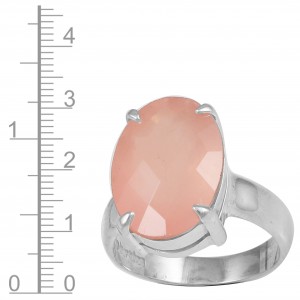 Rose Quartz Ring (faceted)