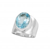 Blue Topaz Ring