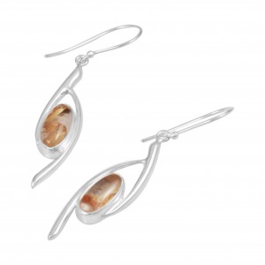 Rutile Quartz Earrings