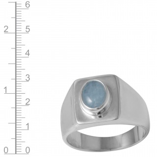 Aquamarine Men s Ring