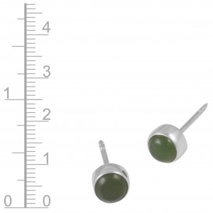 Nephrite Jade Stud Earrings